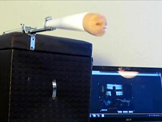 Shaving cock with vibrating toy for maximum pleasure