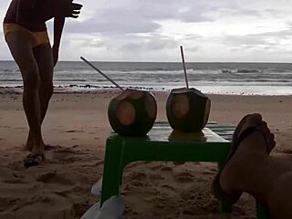 check out this chubby african brazilian gay amateur from the beach