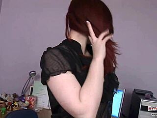 busty jaye rose masturbates in office