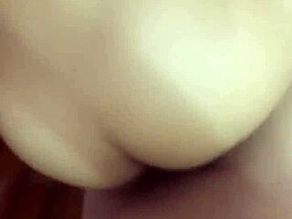 Neighbor's Wife Bent Over for Solo Cock Skills