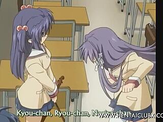 Anime girls get naughty in hentai fun