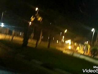 Thrilling public handjob