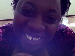 Feeling The Passion In Sloppy Ebony Oral