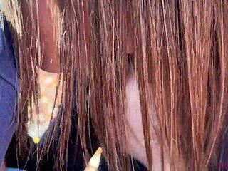 Rychlý lesní kouření s nevlastní sestrou dnes