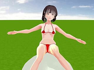 Toyota Nono in tiny bikini barely covering