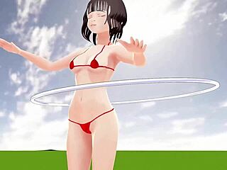 Toyota Nono in tiny bikini barely covering