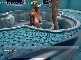 Janice Twists In Bathroom For Pee