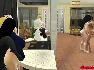 פרק אחרון 38 של הנטאי נארוטו מתחיל באורגיה ענקית. כולם מצטרפים כשהיא משתוקקת לסקס לא מבוקר ומרוקנת כל גבר עם אנאלי