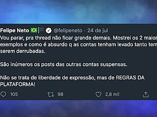 Emo guy shares dinner with Felipe Neto in high definition.