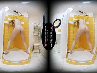 i'm isabel stern fingering my pussy in the bathroom vr