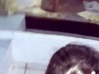 horny hottie gets cumshot on her face gulping all the jizm