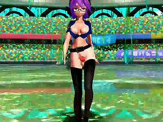 Intense Dance Of The Tail With Two Futanari