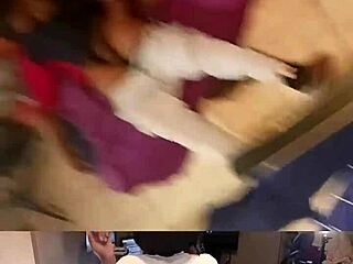 thick ebony milf enjoys rough homemade sex