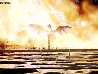 In a daring display, Epis Rivers performs a nude MMD dance remix by BoboPenguin.