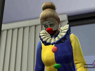 Моя девушка заводится на костюмированной вечеринке! Мы занимаемся грубым сексом в горячей 3D анимации 😏