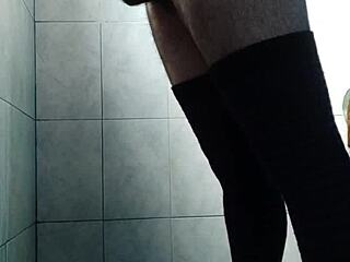 masturbating with stockings in a steamy solo session