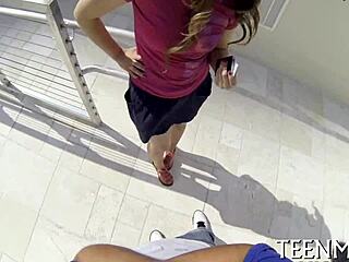 Is Babe Courtney Loxx Engulfing Cock Roughly?