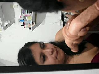 Latina amateur learns deepthroat with dildo in lesson 6.