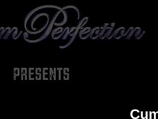 Unusual Stunner Receives Cum Load on Face Eating Juice