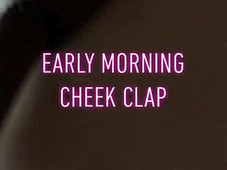 Early morning web chat with tattooed friend before parting ways