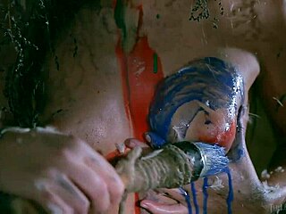 brunette raeah masturbates outdoors with dildo in erotic solo session