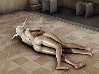 Ultimecia e Rinoa si baciano caldamente nelle sorgenti in azione lesbica clip completa.