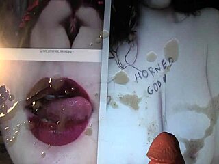 I the goddess am blowin the queens cum tribut from the horned god.