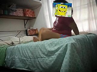Hey, I hid my phone in my hot aunt's room to spy on her big ass! 😏