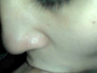 the girl eagerly sucks on daddy's cock until he cums