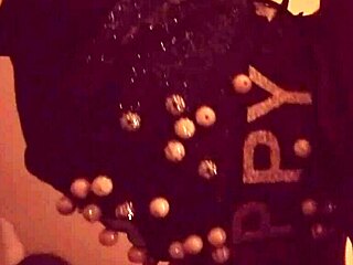 the bbw escort gives a sloppy blowjob, spitting and ripping clothes during the striptease.