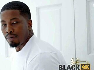 Black4k Diva Seduces Black Plumber with Massive Tool Behind Husband's Back