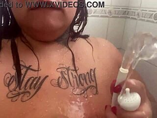 Mary Jhuana Tests Shower Anal Play