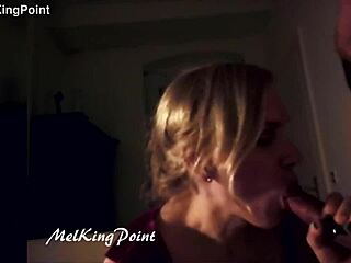 What's a stranger doing in my mouth? This milf can't resist sucking amateurs!