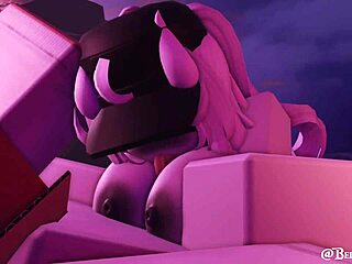 Boobjob animation in stunning 3D cartoon style with busty action