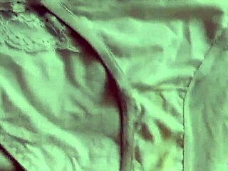 Masturbating with my girlfriend's panties in the bedroom