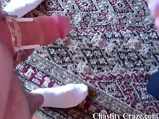 I'll lock your cock up tight with toys and bondage in femdom pov