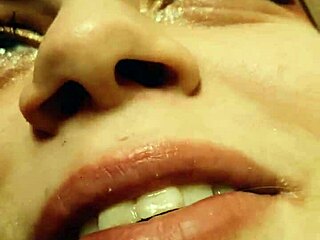 teen with tattoos deepthroats and swallows cum in homemade pov