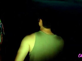 Tattooed girl fucks in the woods, exploring two fetishes at once.