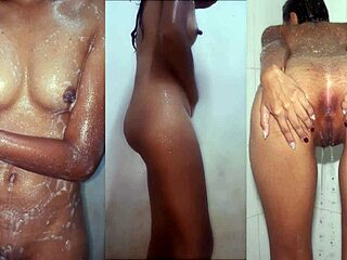 Susy showers with her big hot ass.