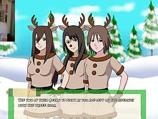 Hey, in this hentai, tenten is getting back at hinata with some intense lesbian action involving kissing, riding, and creampie. It's all about revenge and pleasure.