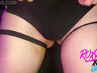 Big ass egirl teases in lingerie close-up