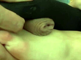 foot fetish sucking and footjob action in close-up detail.