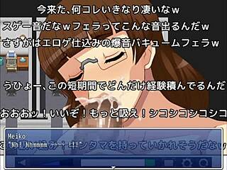 Meiko Blows Cock In Anime Hentai Game.