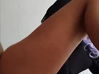 Damn, Mexicana Bonita Works My Cock With Her Feet!