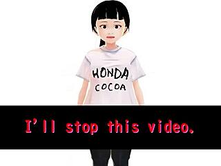 Honda Cocoa Anime Girl Introduces Herself in White Bikini