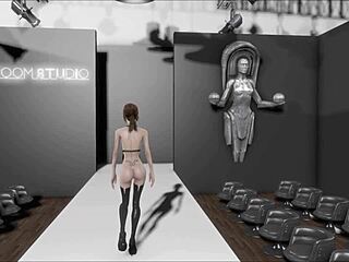 Fo4 mini skirt fashion show