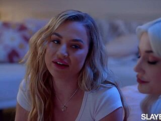 voluptuous besties skye and blake share a close moment