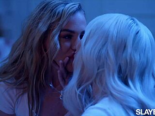 voluptuous besties skye and blake share a close moment