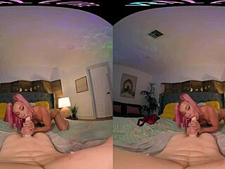 in vrallure stayntouch she gropes small tits and masturbates to orgasm