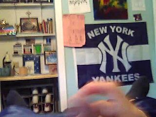 Eighteen-year-old guy still jerks off alone